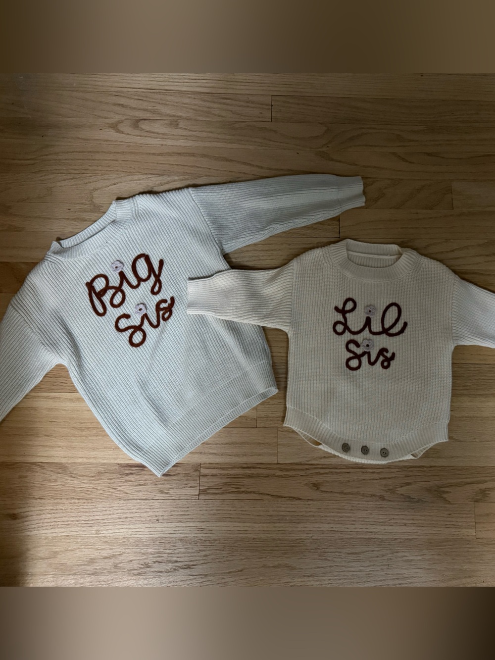 "Big Sis" & "Lil Sis" Matching Sweaters - Set